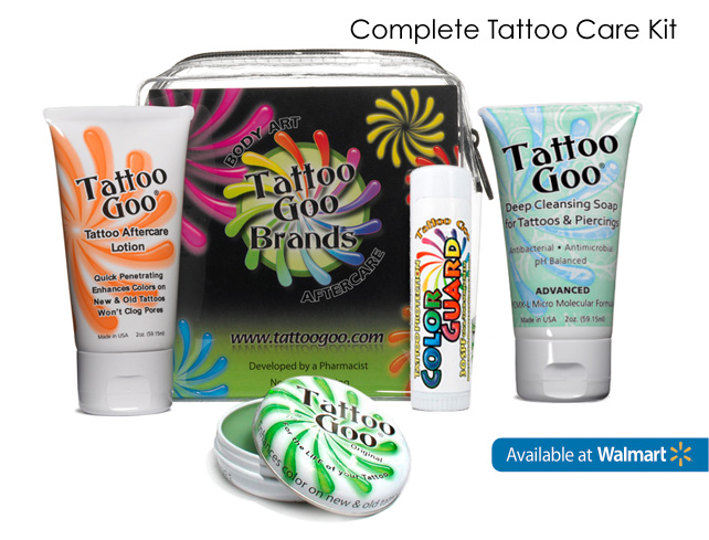 Kit Completo de Tratamento para Tatuagens Tattoo Goo