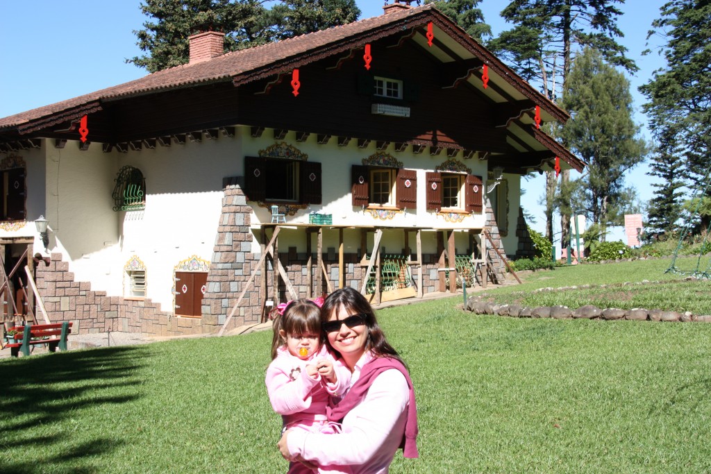 Frente da casa do Papai Noel