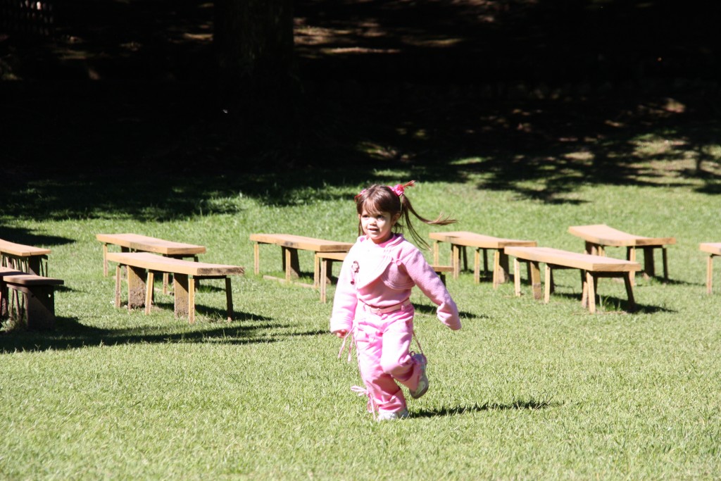 Parte preferida da Ellerim, correr pelo parque